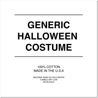 Generic Halloween Costume Posters and Art